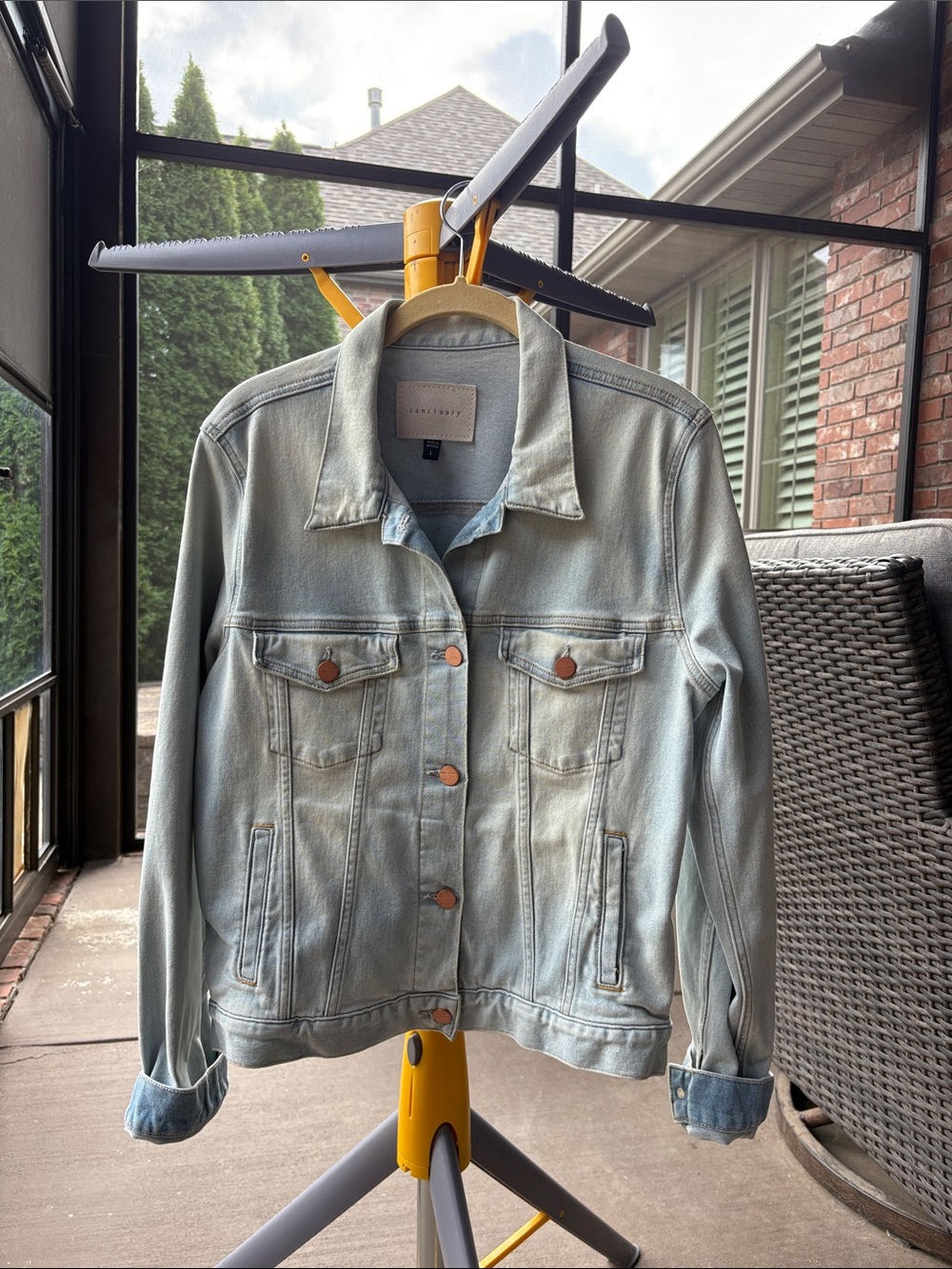 Sanctuary Pale Blue Denim Trucker Jacket - Women